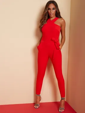 Madie Wrap-Front Jumpsuit