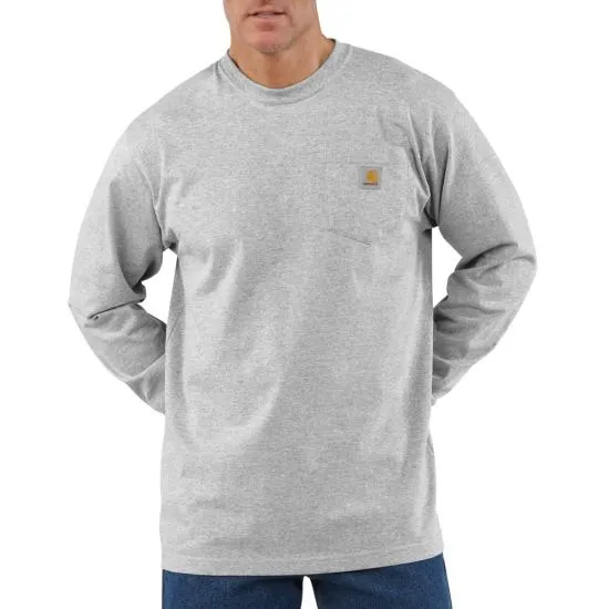 Men's Carhartt Loose Fit Heavy Weight Long Sleeve Pocket T-Shirt - K126