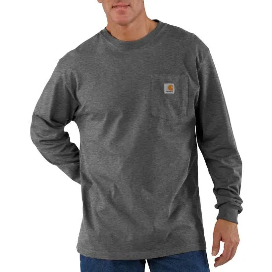 Men's Carhartt Loose Fit Heavy Weight Long Sleeve Pocket T-Shirt - K126