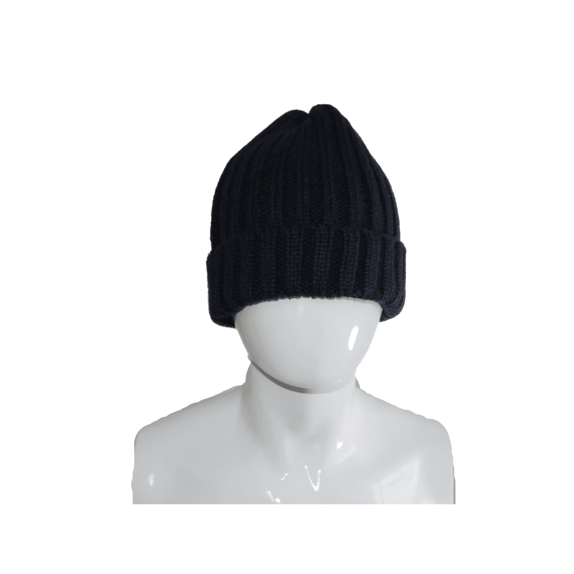 Mens Ribbed Knitted Beanie Hat