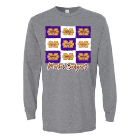 Merkel Badgers - 9 Boxes Long Sleeve T-Shirt