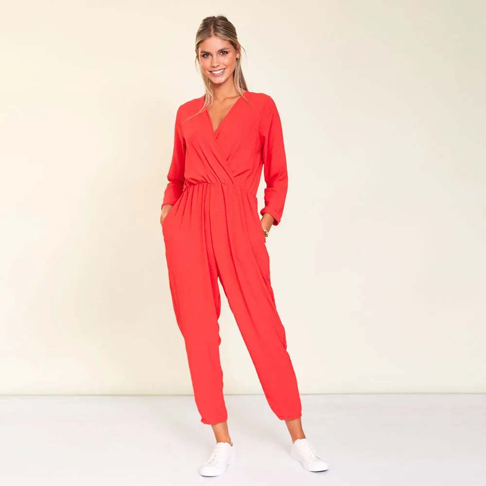 Morgan Jumpsuit (Red)