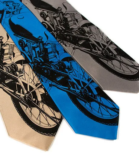 Motorcycle Silk Necktie