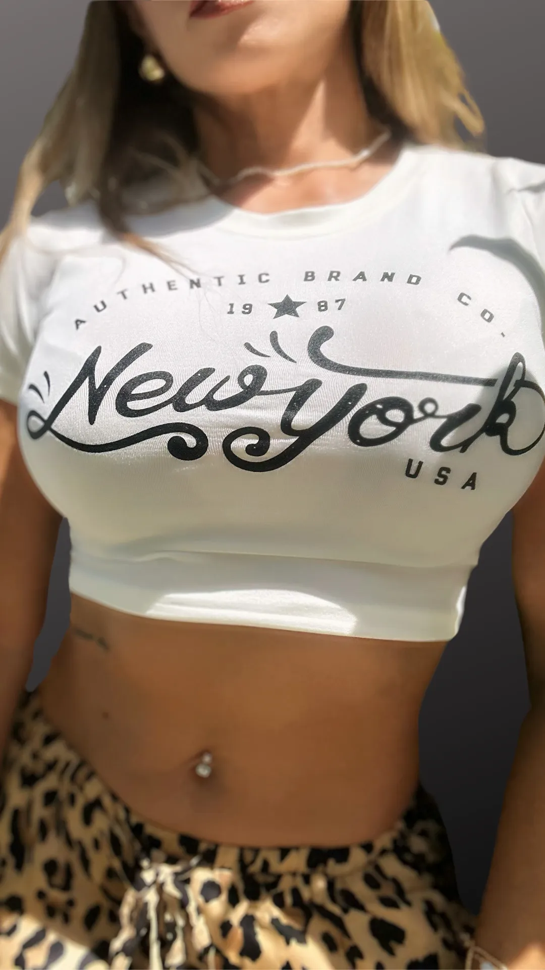 New York Crop Top