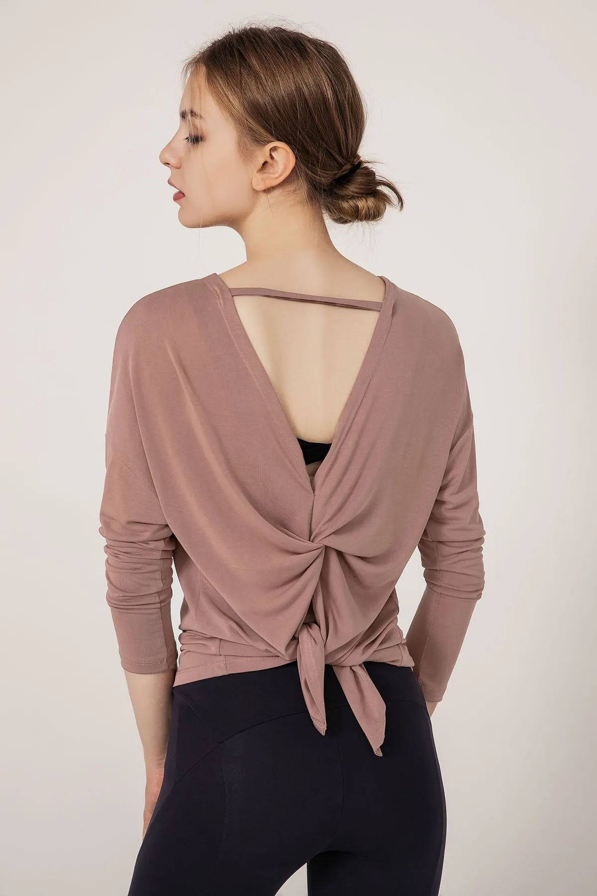 Open Back Long Sleeve Shirts