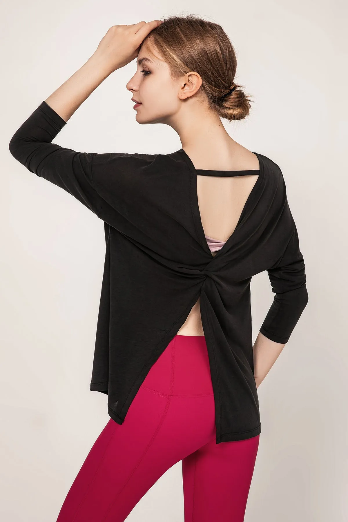 Open Back Long Sleeve Shirts