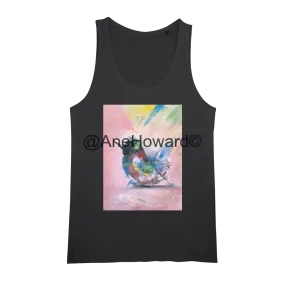 Organic Cotton Jersey Women's Tank Top Abstract Bird