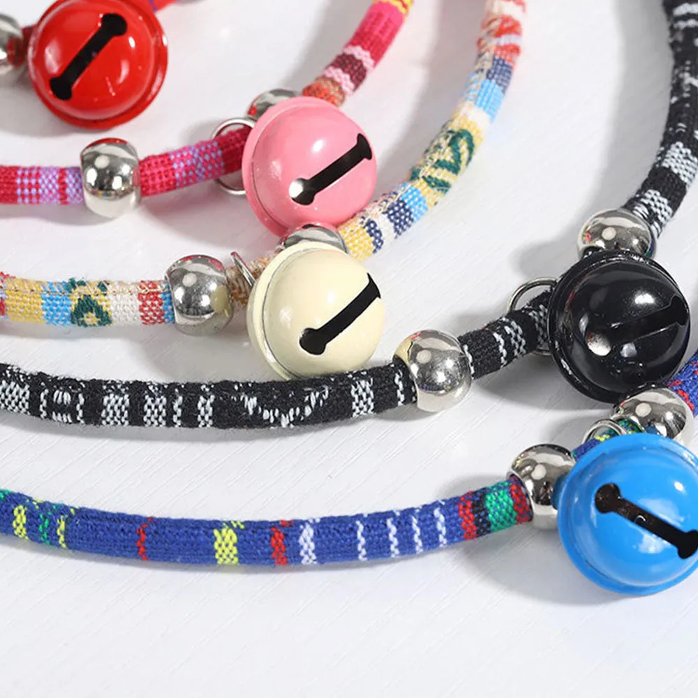 PAWS ASIA Manufacturers Low Moq Luxury Pet Necklace Personalized Cat Collar With Bell