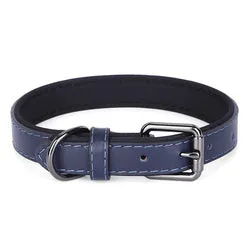 PAWS ASIA Suppliers OEM Design Pet Accessories Luxury Cowhide Leather Waterproof Heavy Duty Dog Collar