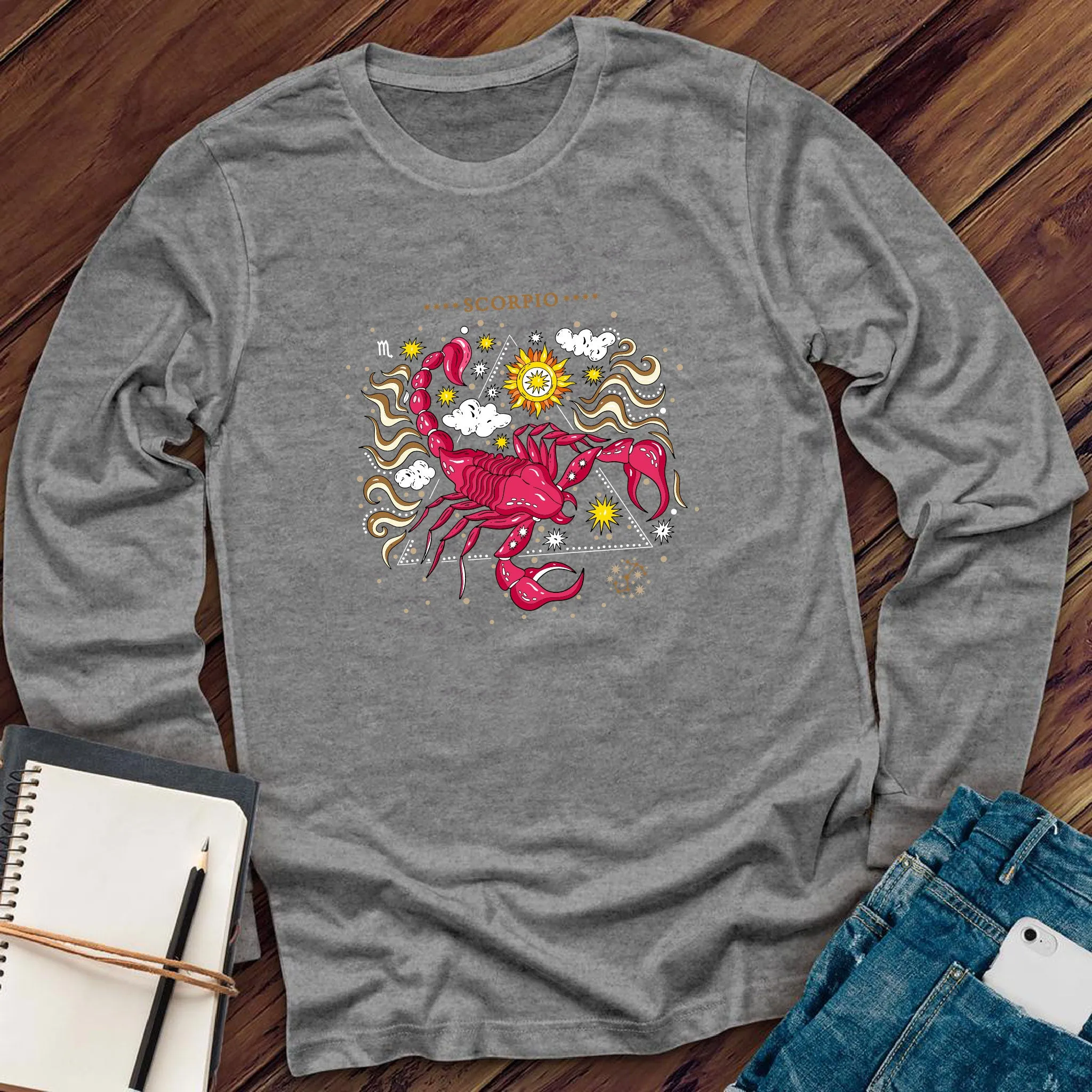 Pink Scorpio Long Sleeve