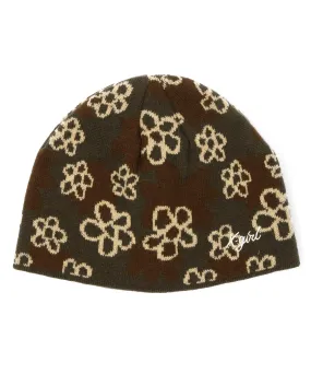 PIXEL FLOWER JACQUARD BEANIE