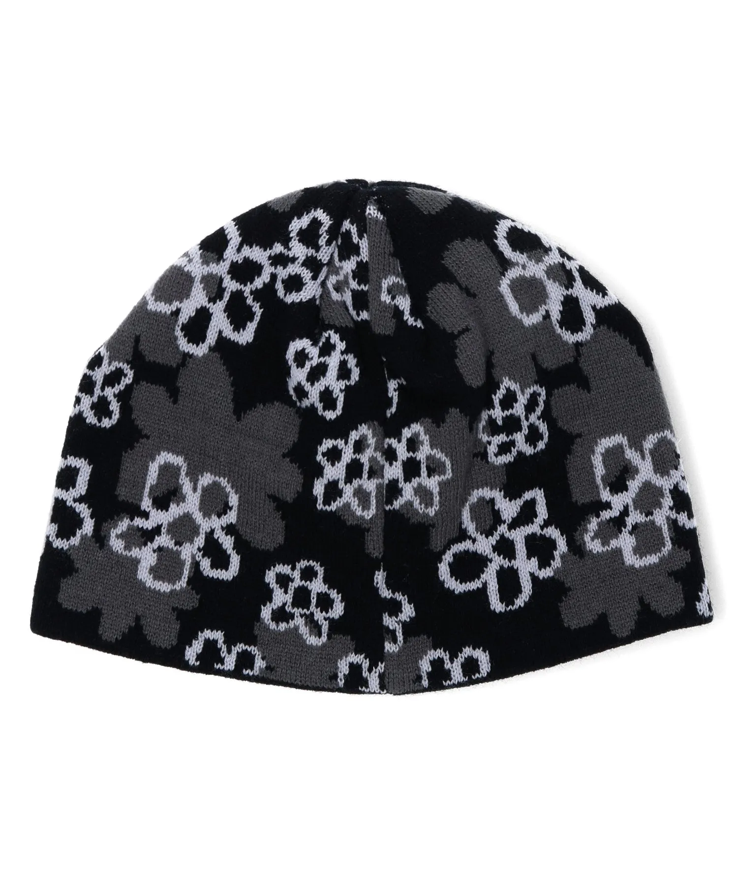 PIXEL FLOWER JACQUARD BEANIE