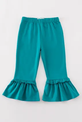 Platinum Green ruffle pants