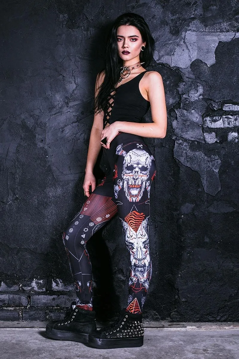 Punk Rock Skull Leggings