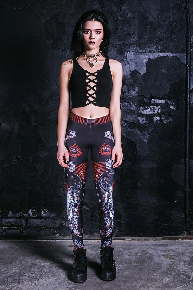 Punk Rock Skull Leggings