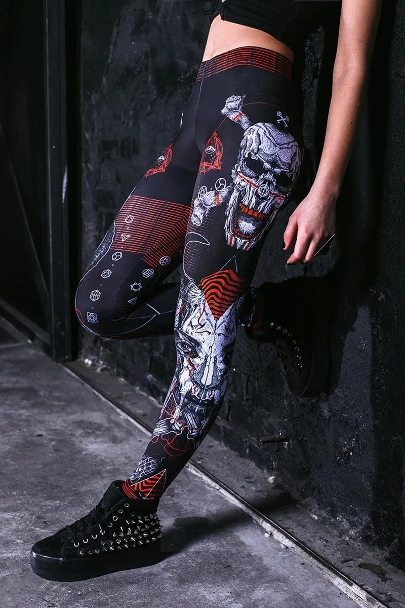 Punk Rock Skull Leggings