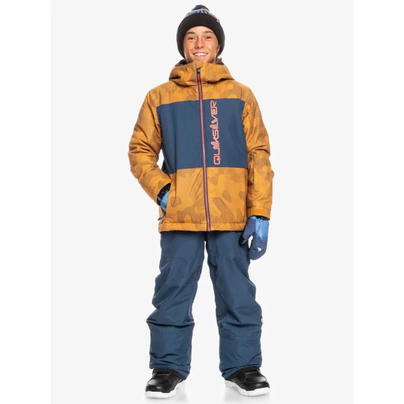 Quiksilver Side Hit Youth Jacket-Buckthorn Brown (CNR1)