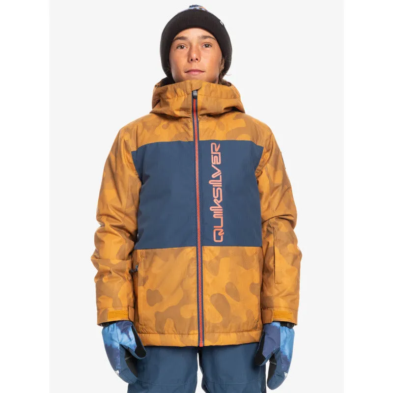 Quiksilver Side Hit Youth Jacket-Buckthorn Brown (CNR1)