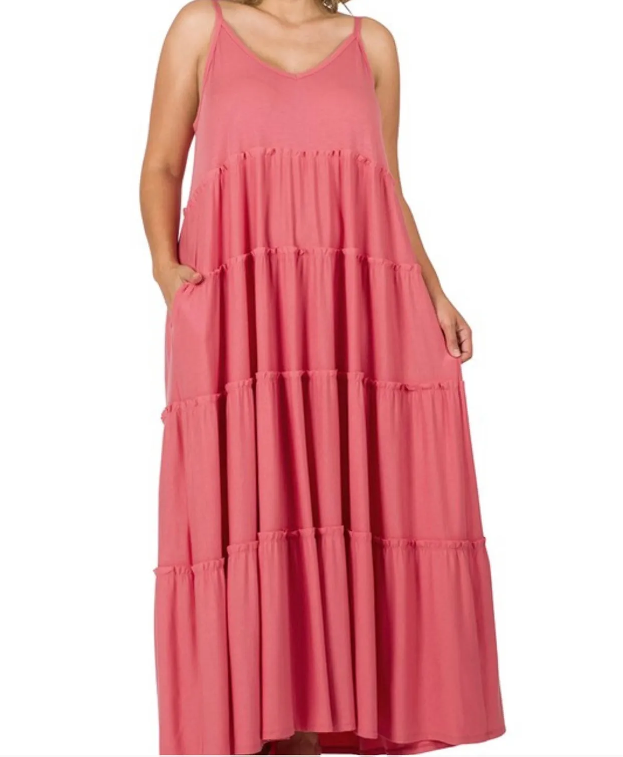 "It's Giving" PLUS SIZE Maxi Dress