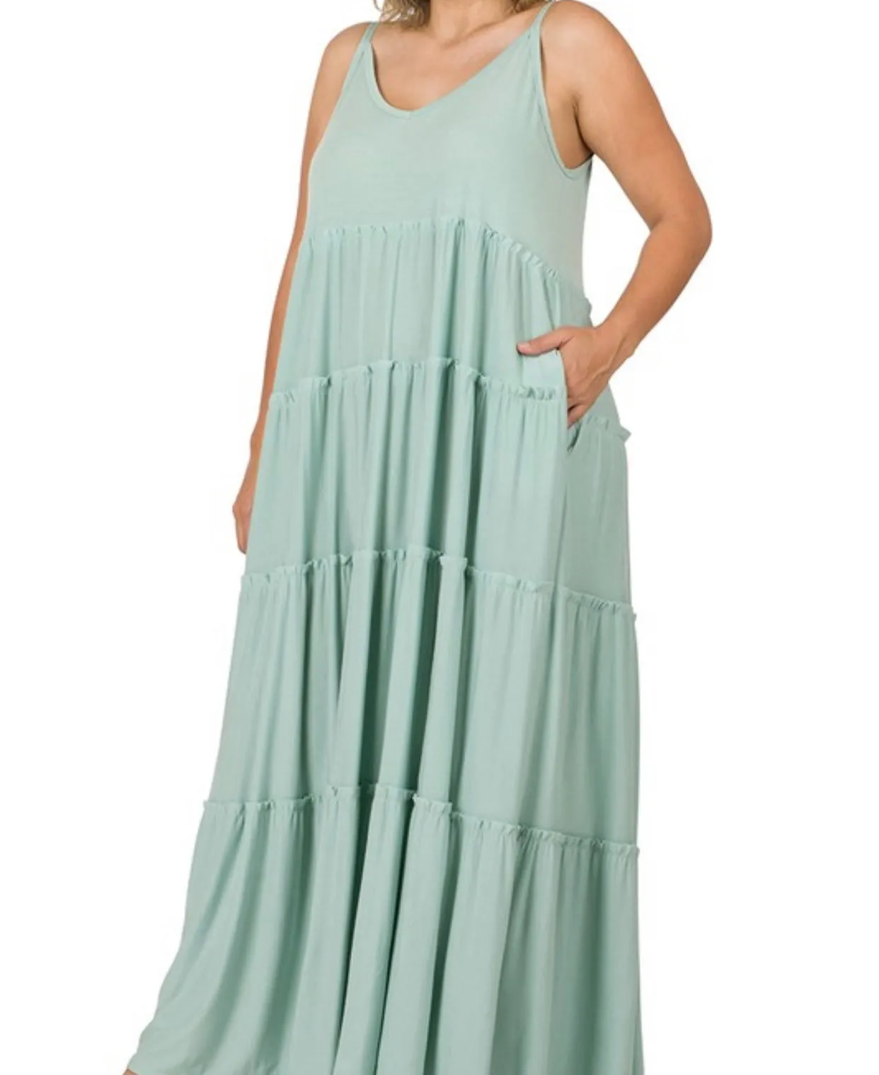 "It's Giving" PLUS SIZE Maxi Dress