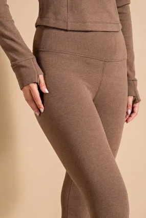 Rachel Rib Brushed Hi Waist Full Yoga Pants