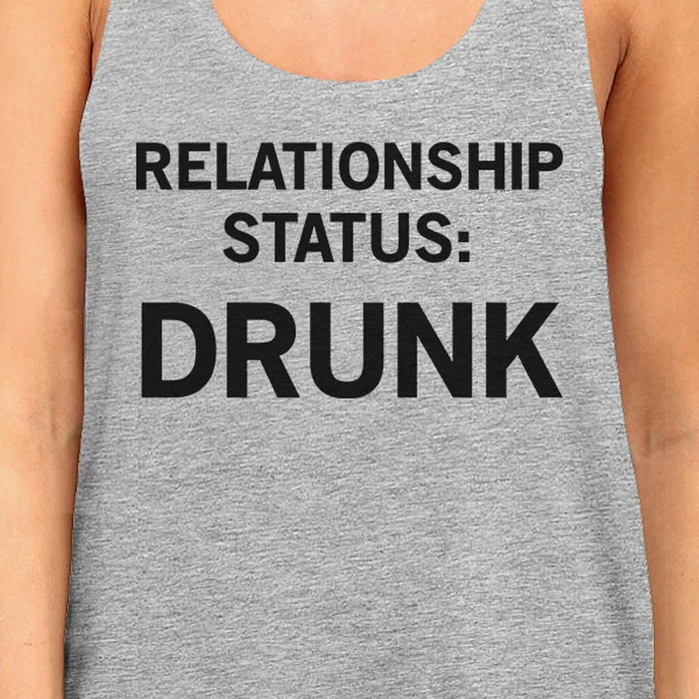 Relationship Status Womens Cotton Tanks Unique Design Graphic Tanks