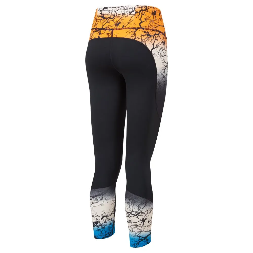 Ronhill Life Satori Tight (Womens) - Blk/MangoEtherealFade