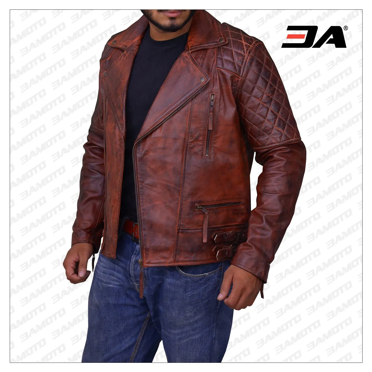 Rusty Brown Vintage Leather Jacket