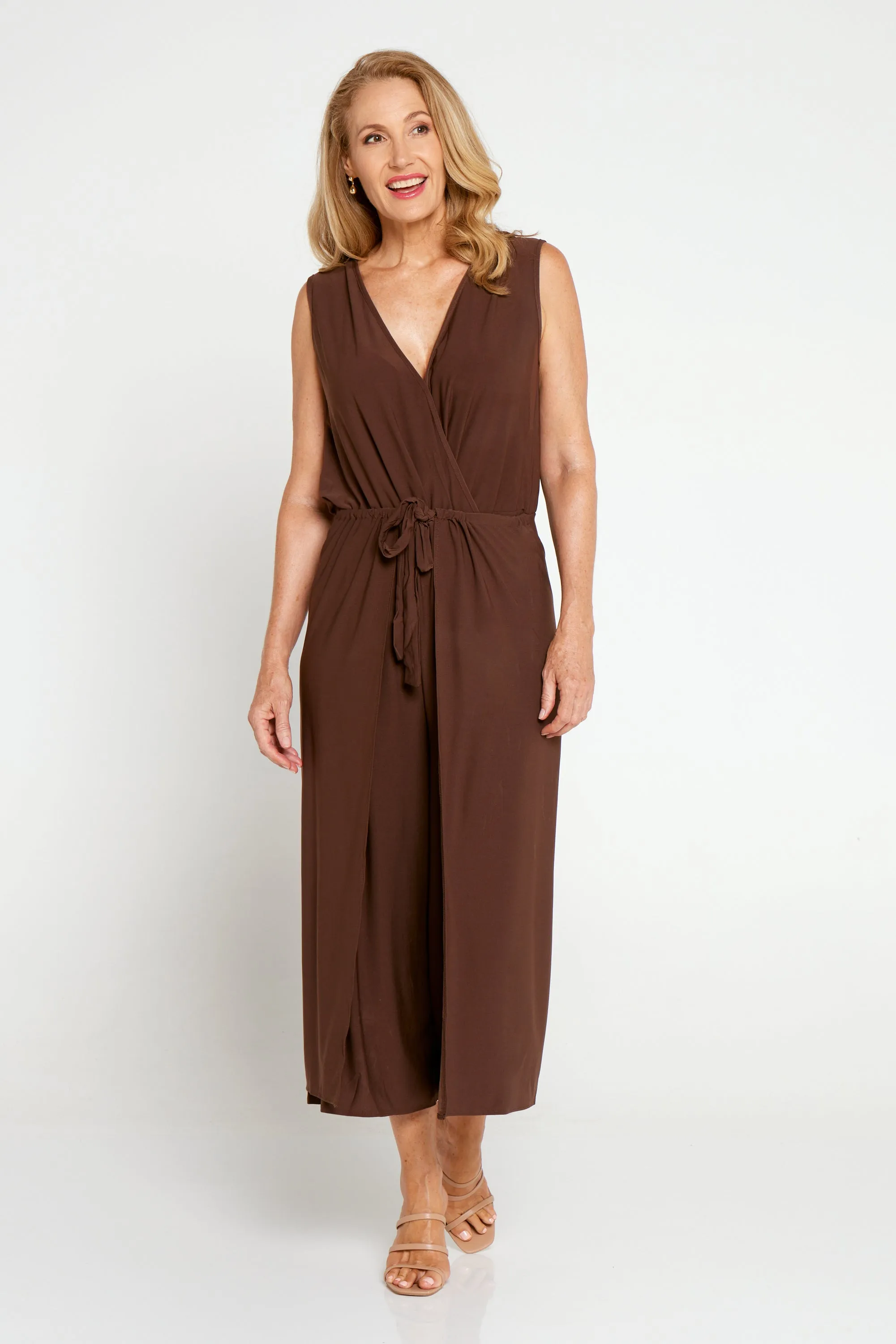 Sable Jumpsuit - Chocolate Latte