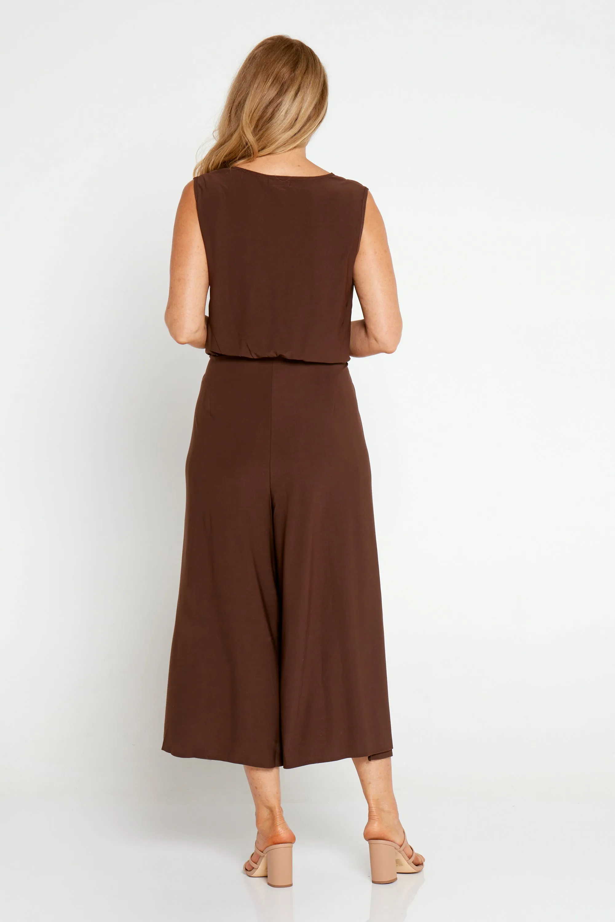 Sable Jumpsuit - Chocolate Latte