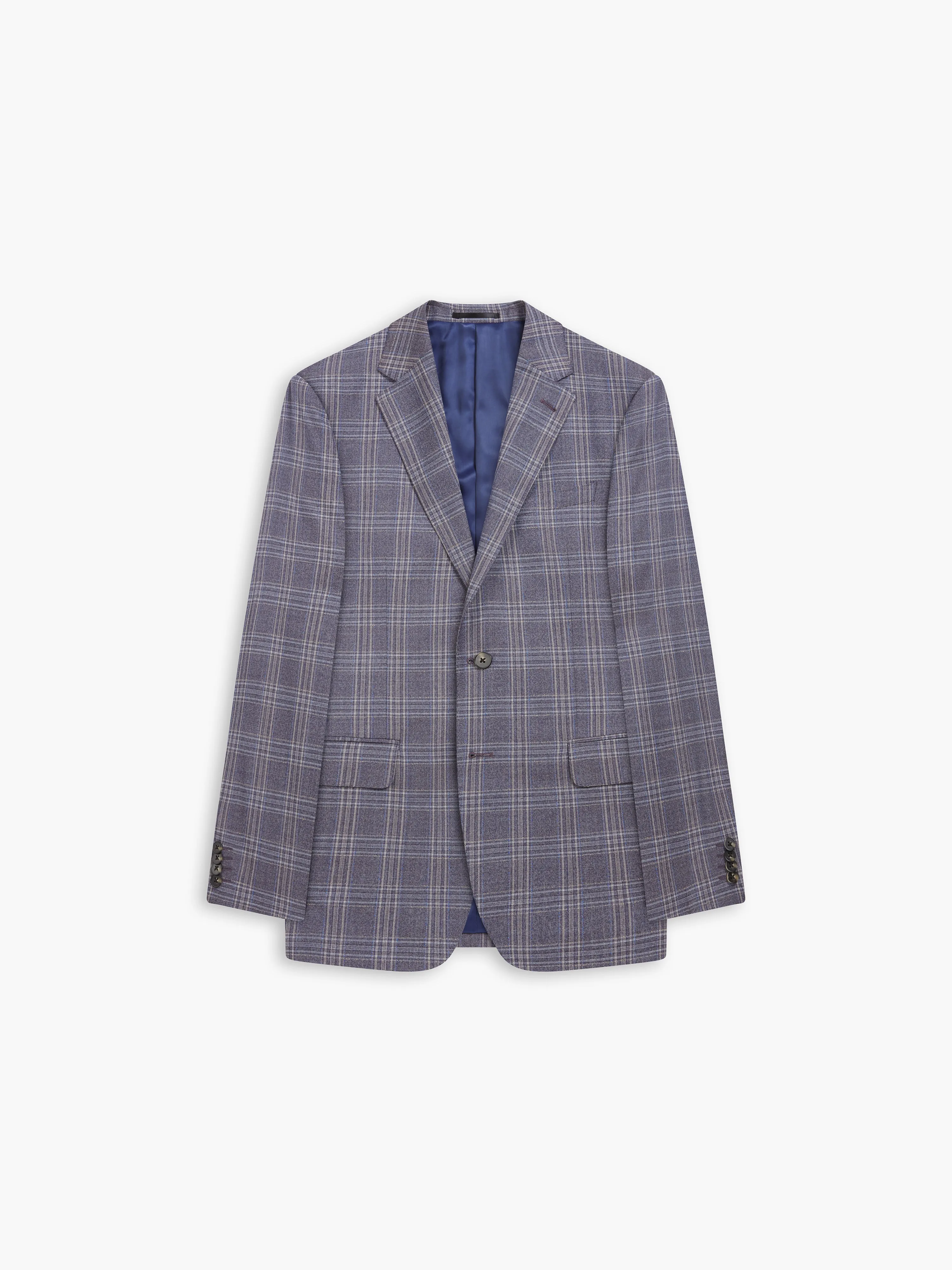 Sandringham Infinity Slim Fit Melange Check Jacket