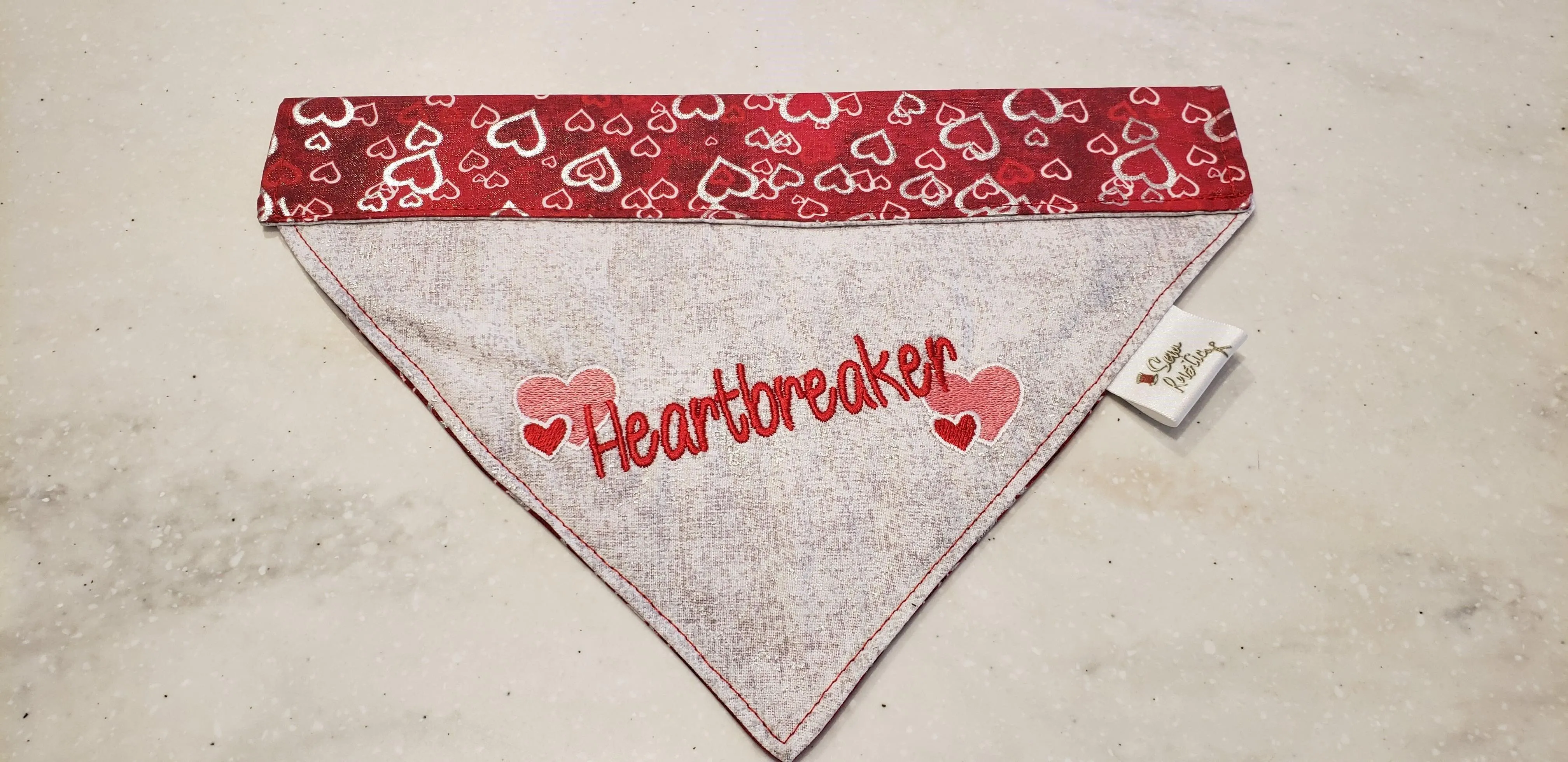 Sewrustic-Embroidered Over The Collar Dog Bandana