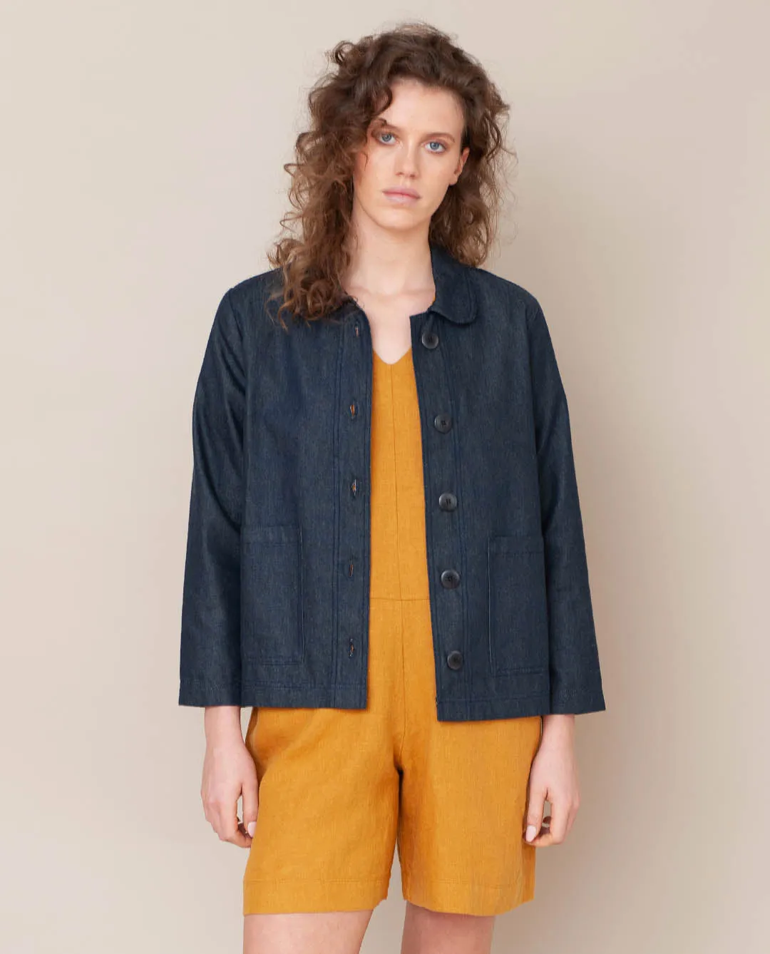 Sharon- Dee Organic Cotton Jacket In Denim