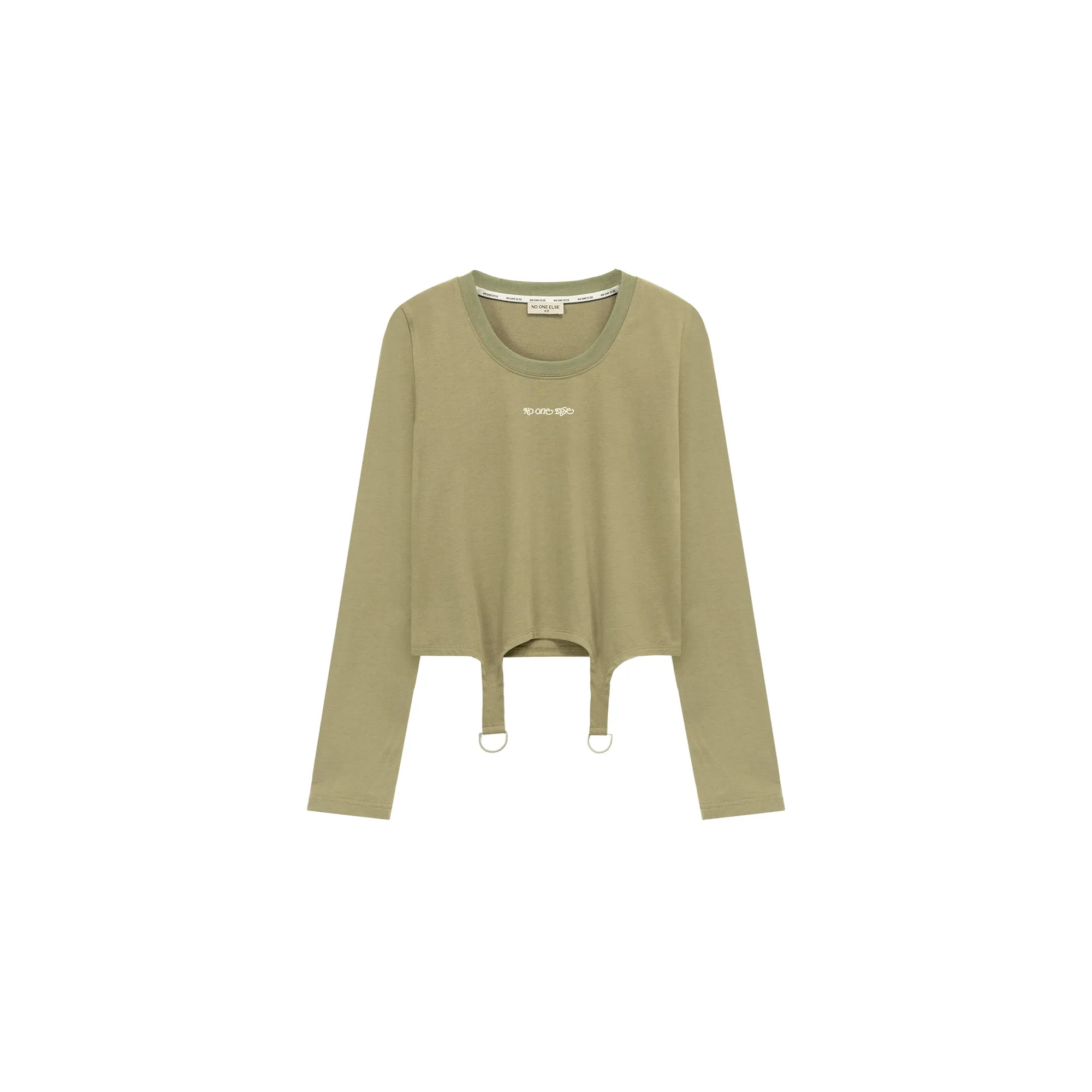 Simple Unbalanced Long Sleeve T-Shirt