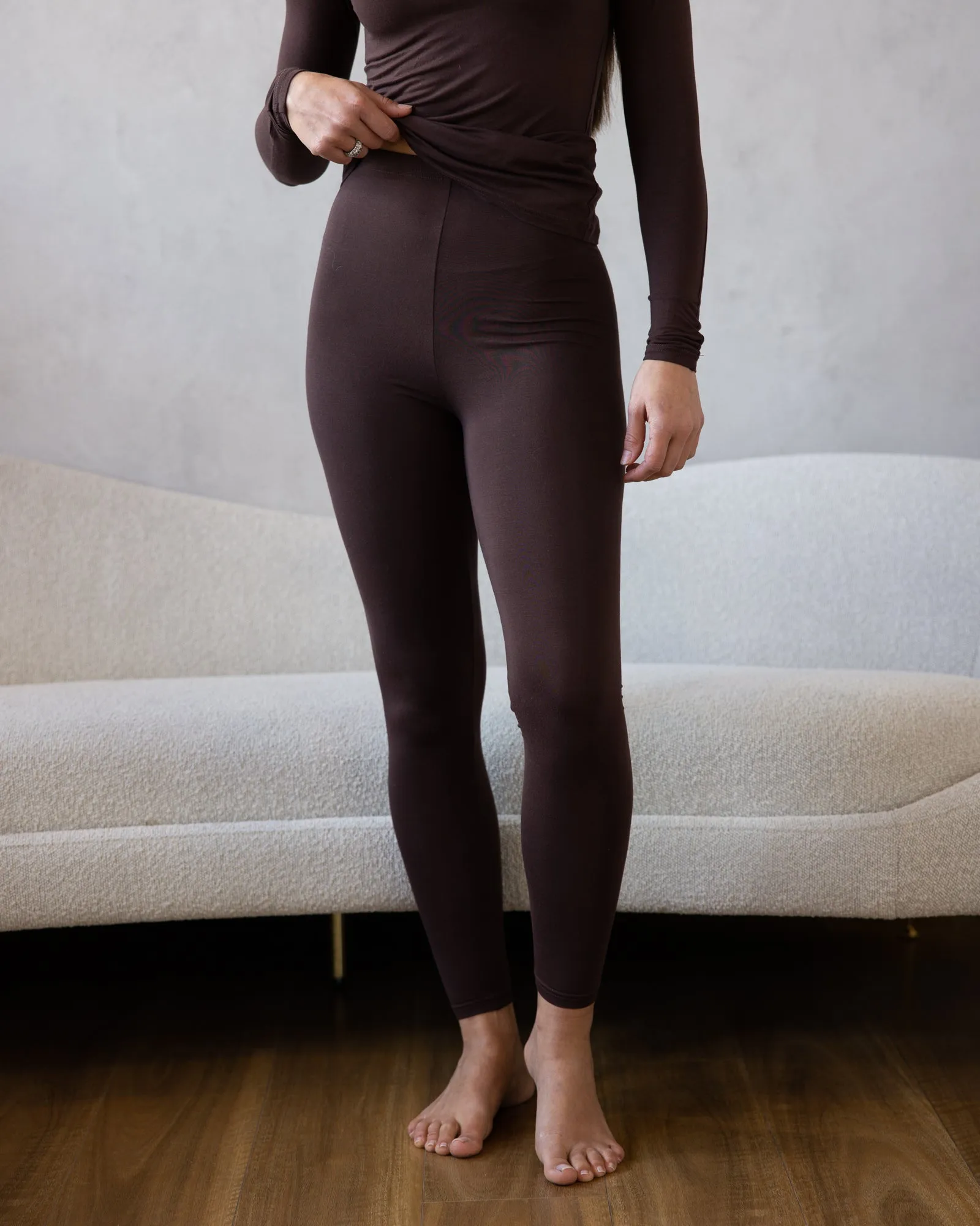 Soft Lounge Leggings Chocolate