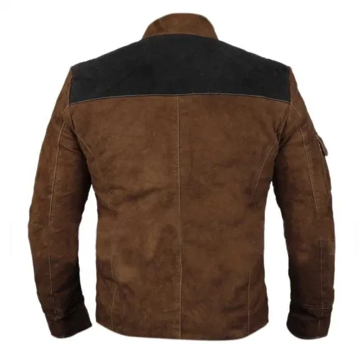 Solo A Star Wars Story Light Brown Motorcycle Suede Jacket