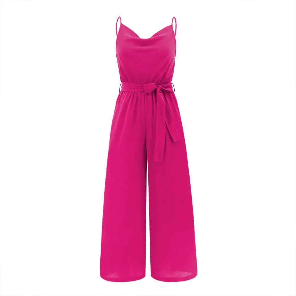 Sophisticated Sleeveless Wide Leg Jumpsuit for Women