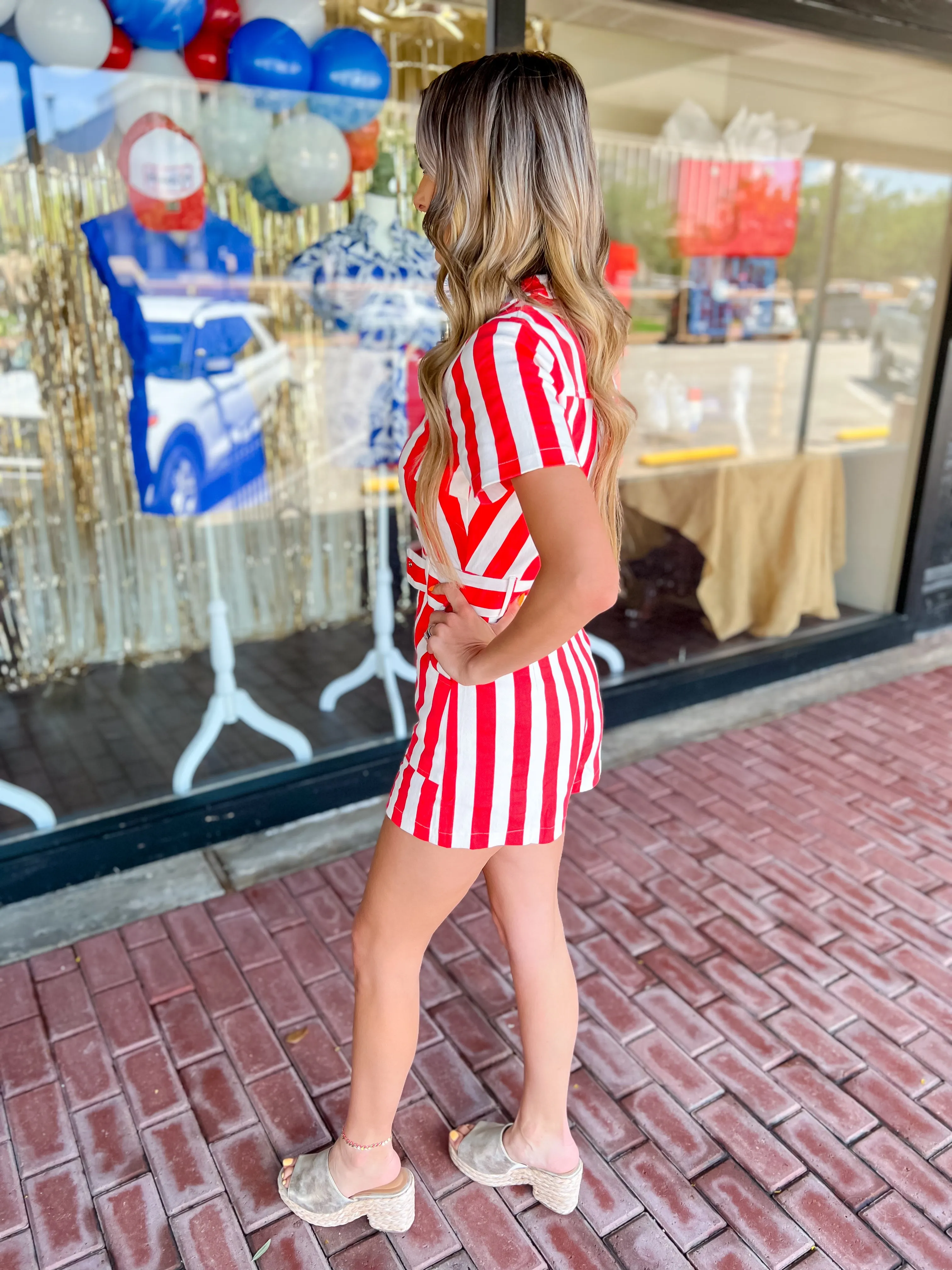 Sweeter in Stripes Romper