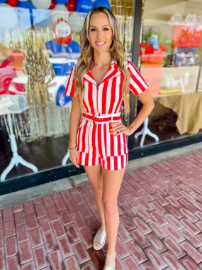 Sweeter in Stripes Romper