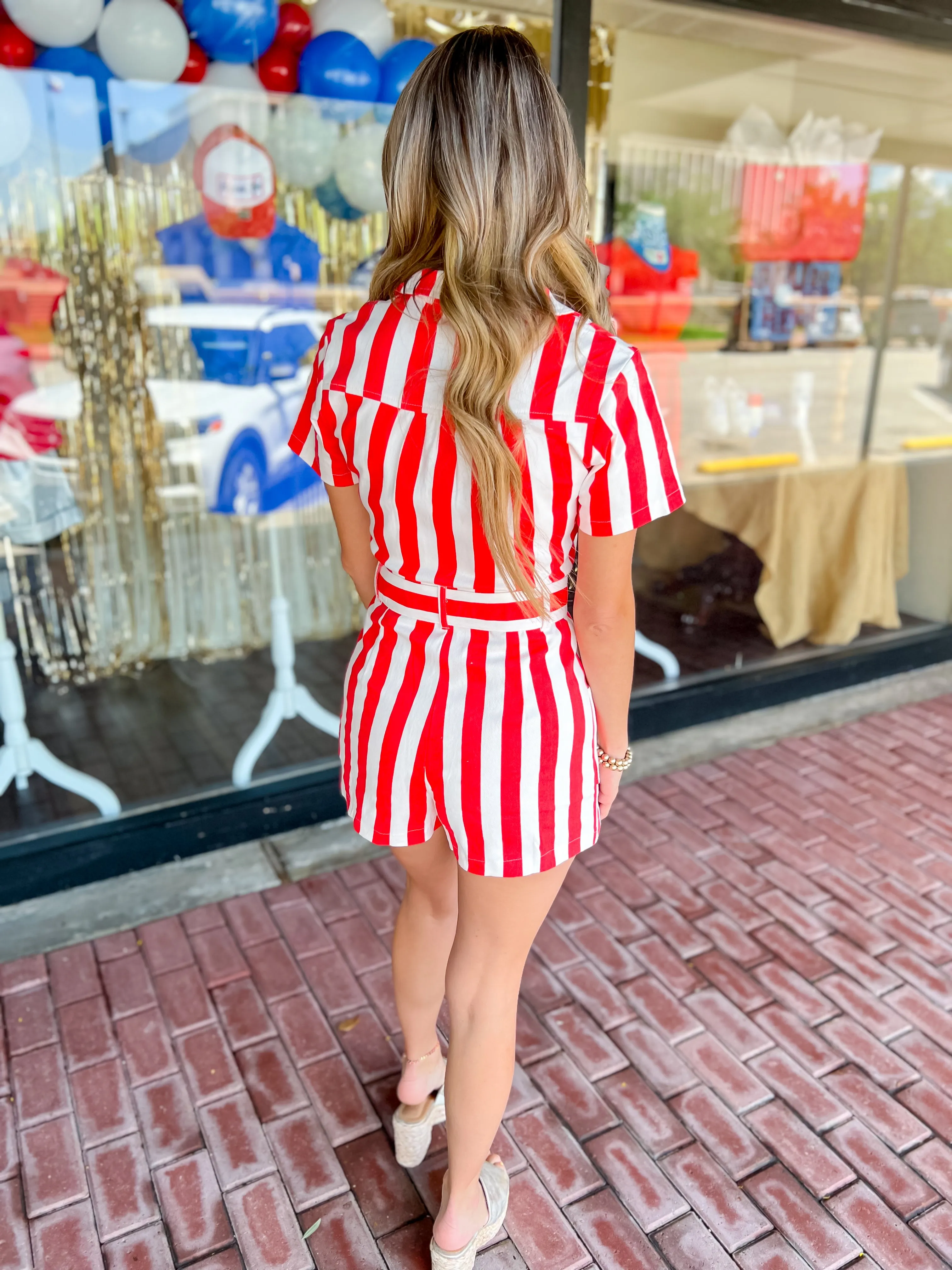 Sweeter in Stripes Romper