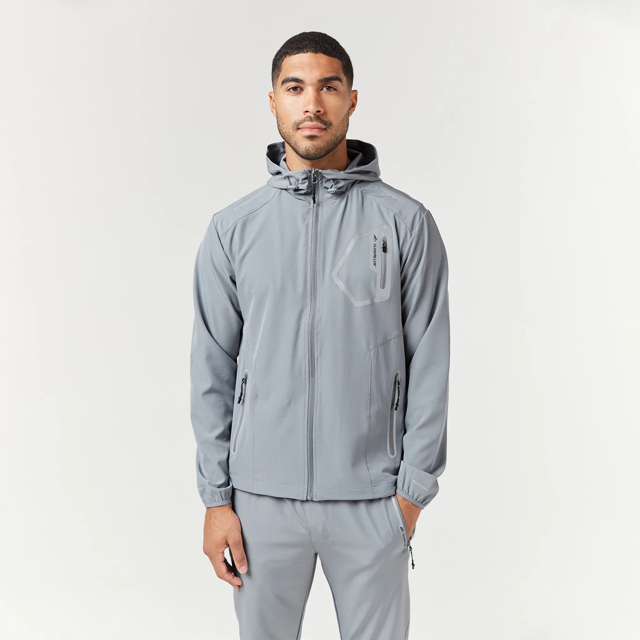 Tech Pocket Windbreaker | Mid Grey