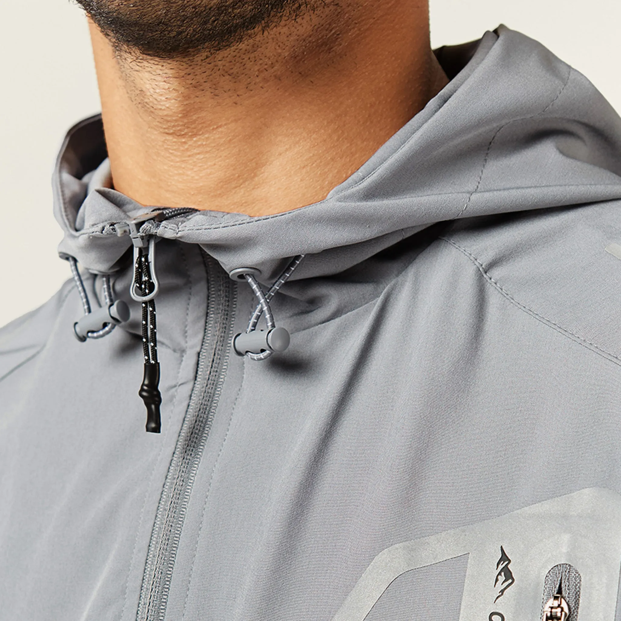 Tech Pocket Windbreaker | Mid Grey