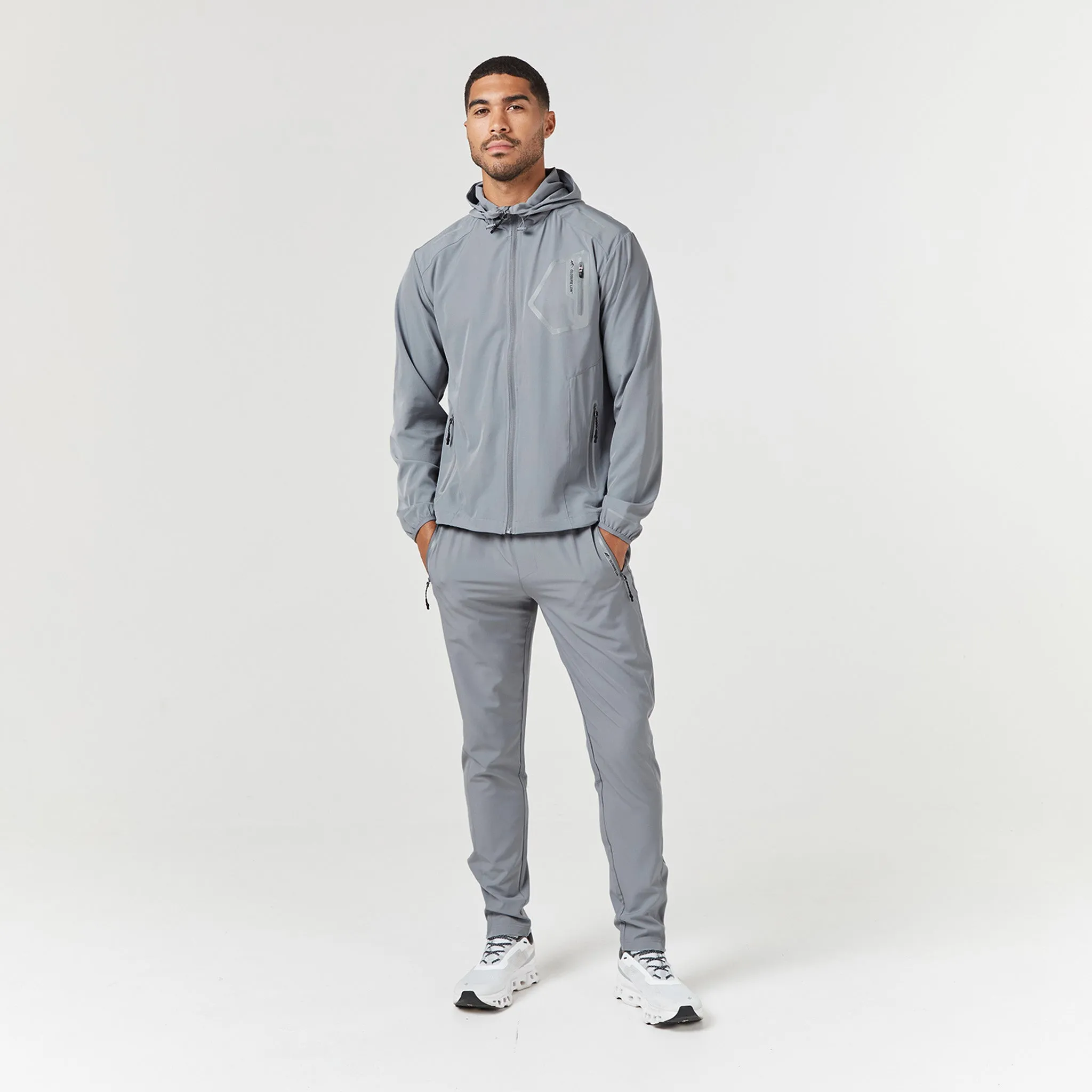 Tech Pocket Windbreaker | Mid Grey