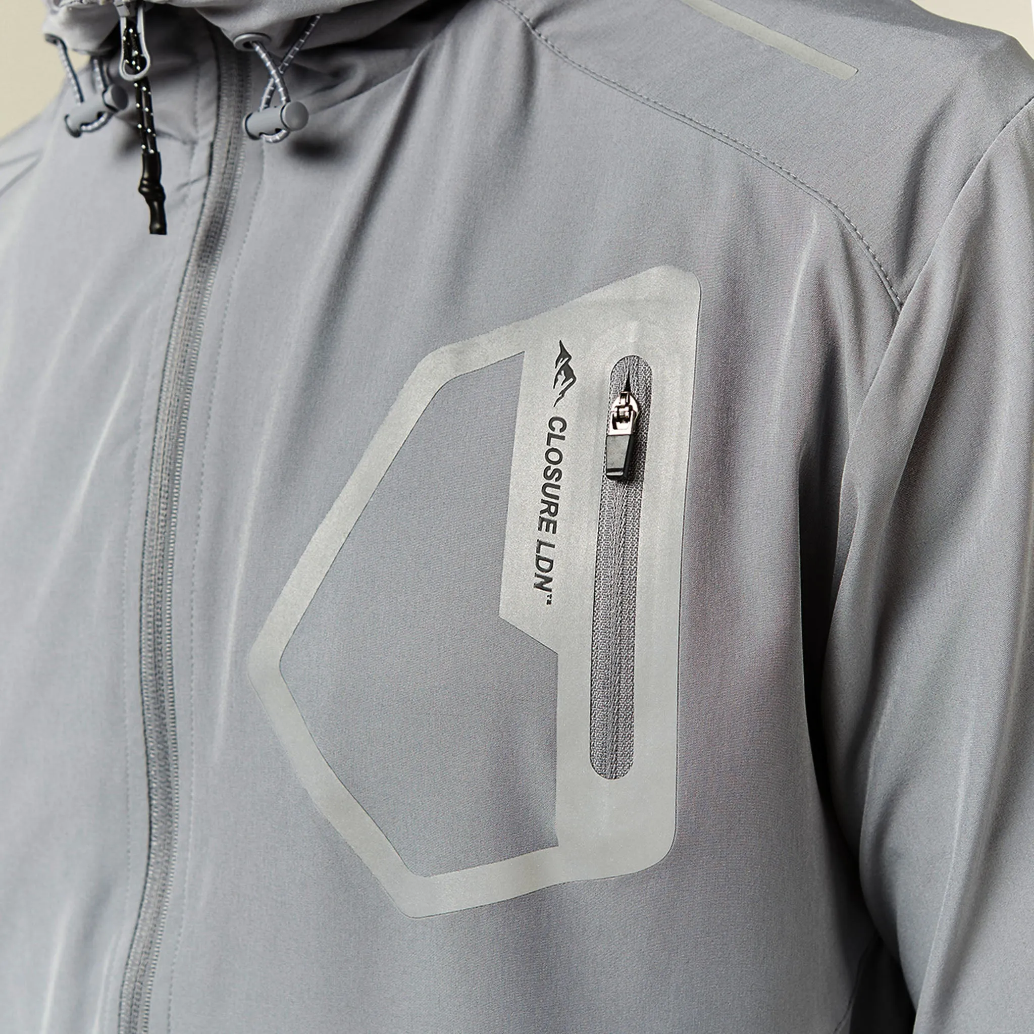 Tech Pocket Windbreaker | Mid Grey