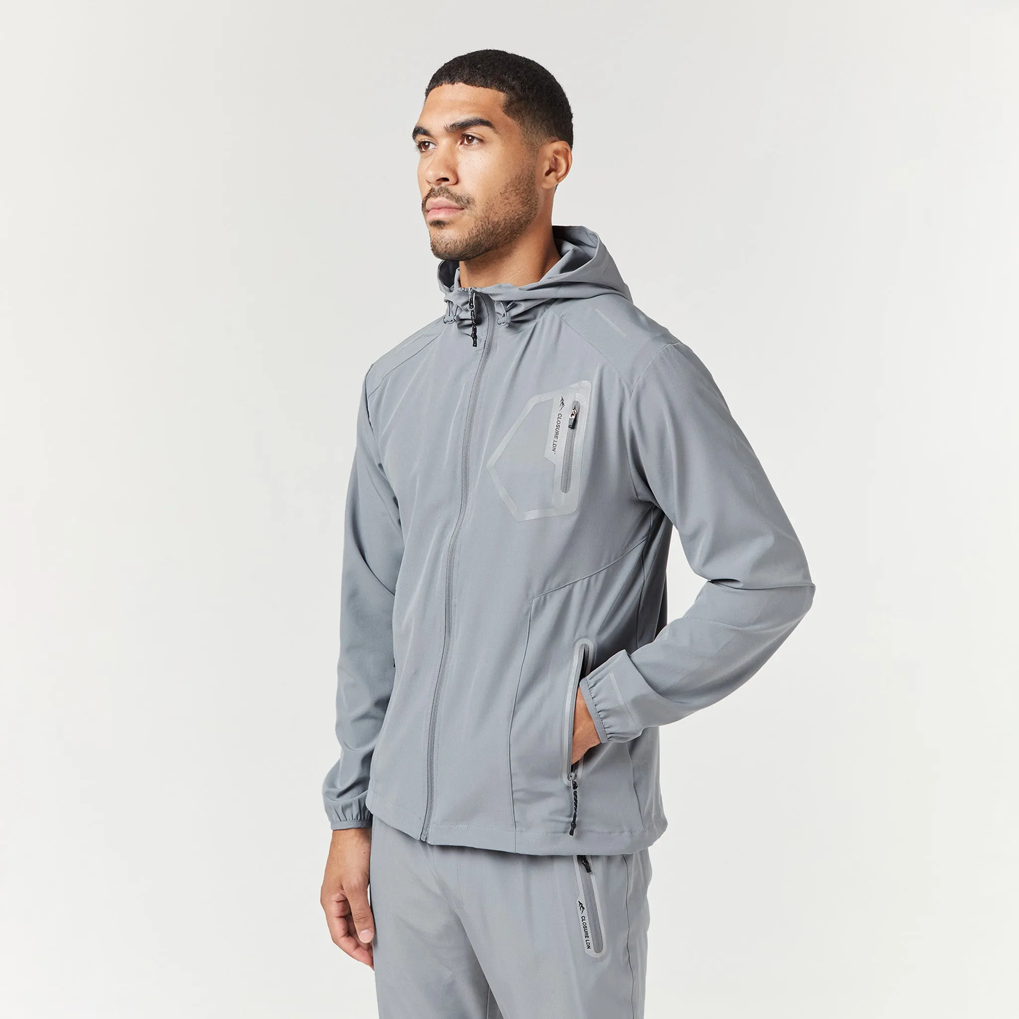 Tech Pocket Windbreaker | Mid Grey