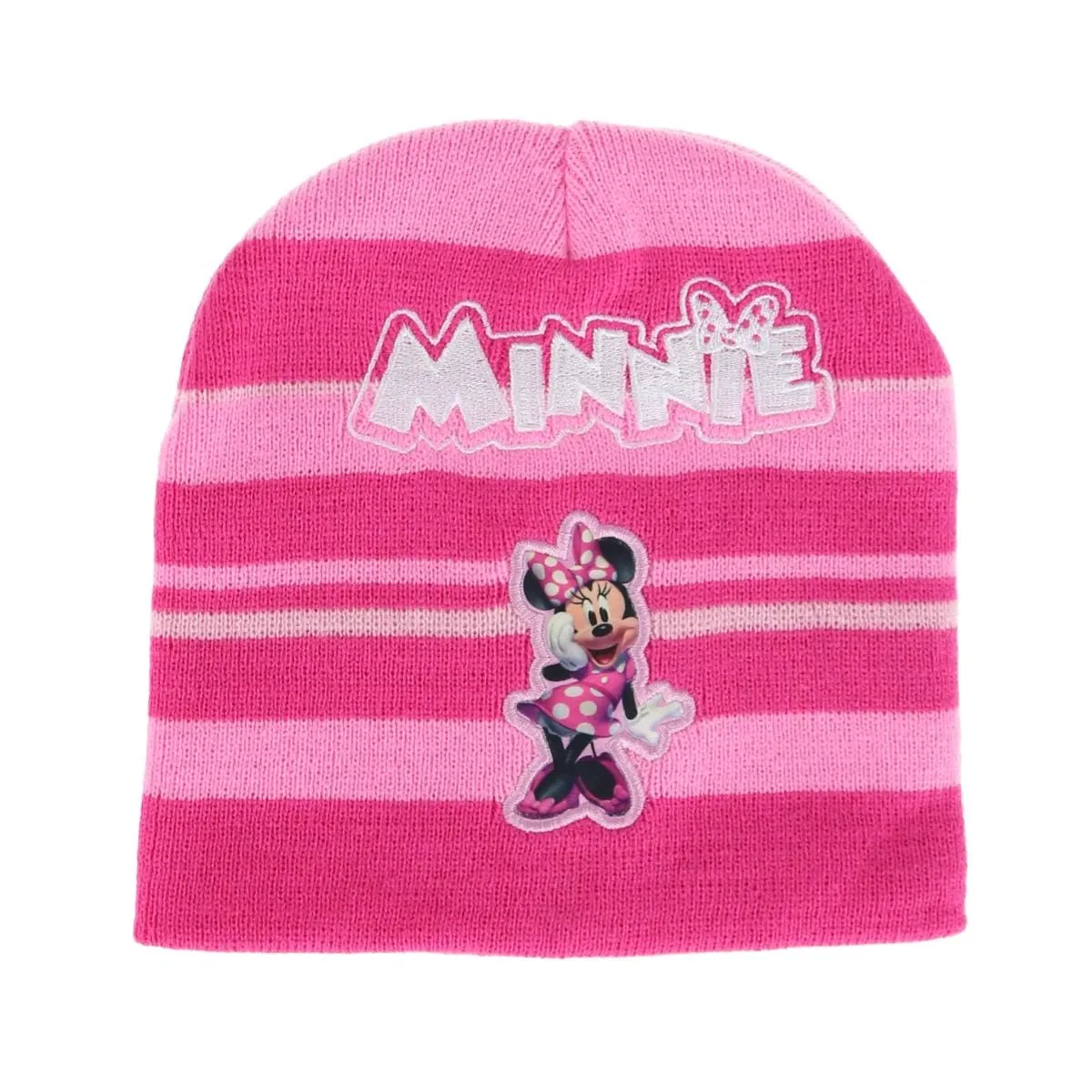 Textiel Trade Girl's One Size Fits Most Disney Minnie Mouse Hat and Glove Winter Set