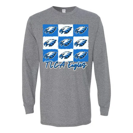 TLCA Eagles - 9 Boxes Long Sleeve T-Shirt