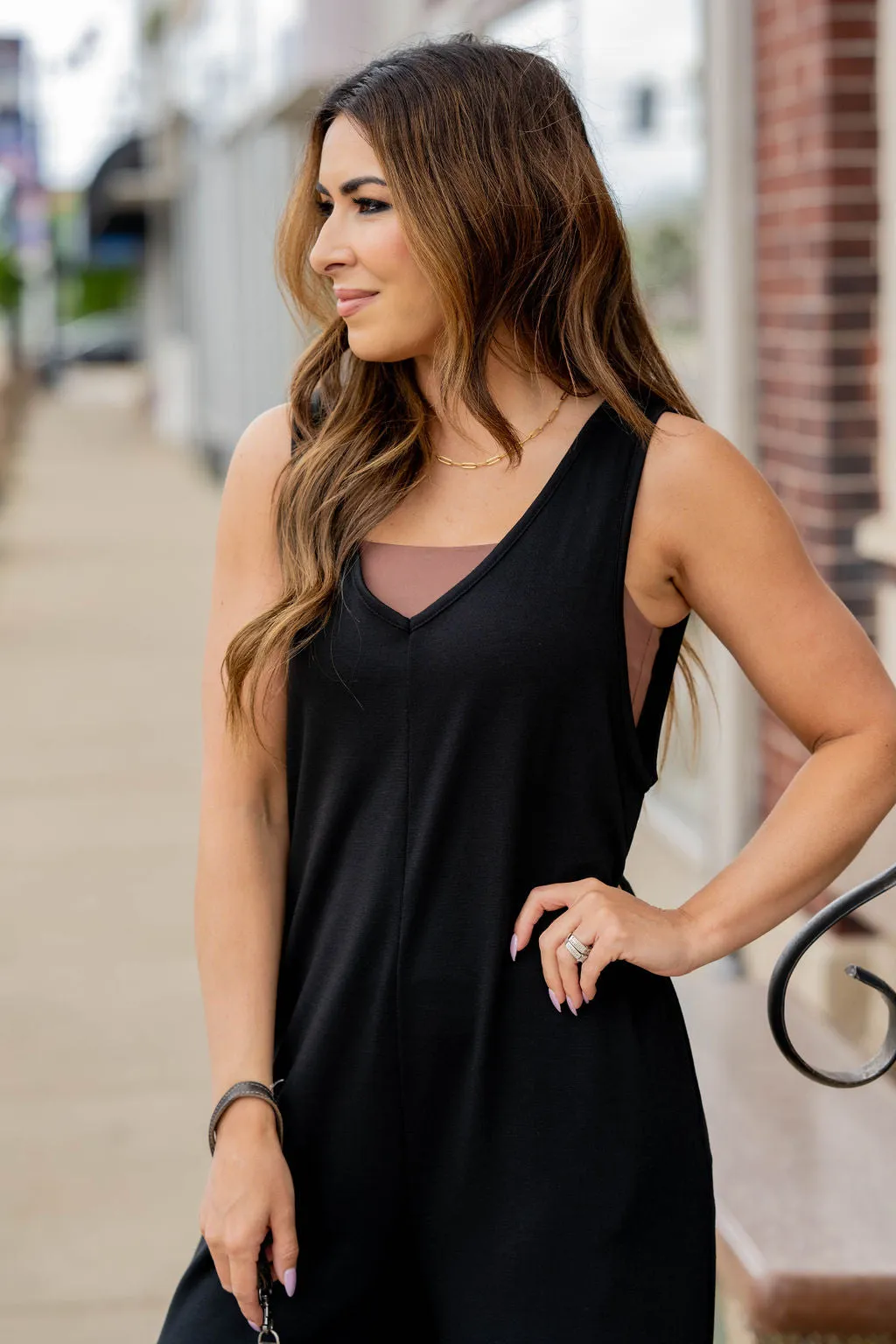 V-Neck Tank Jumpsuit