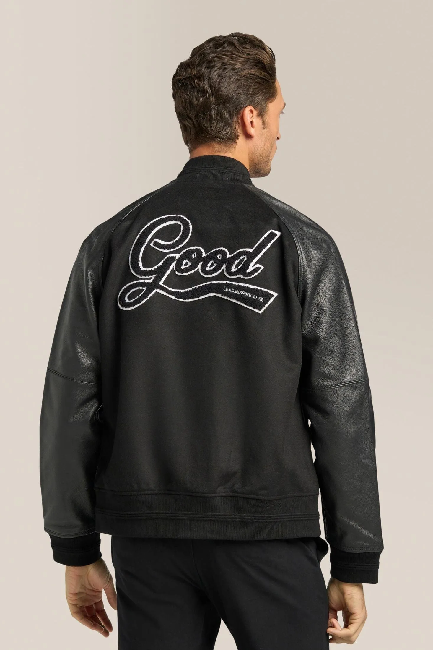 Varsity Jacket | Wool Blend & Leather