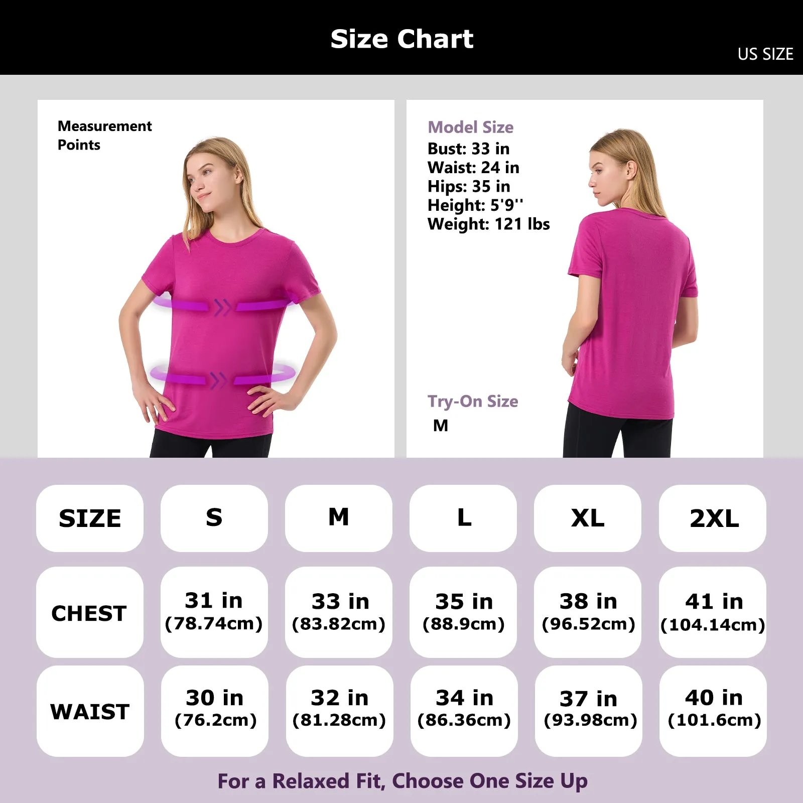 Women's Merino 200g Short Sleeve T-Shirt Purple